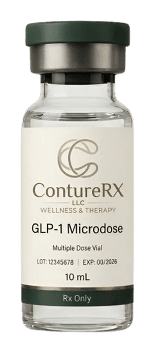 ContureRx GLP-1 Microdose protocol — clinical still life