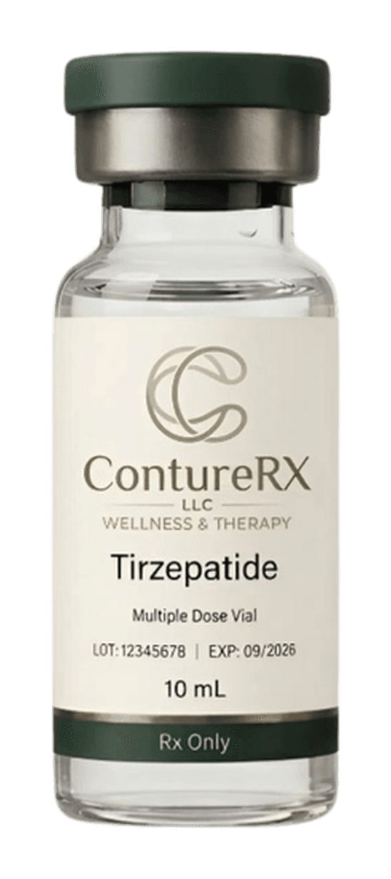 ContureRx Tirzepatide protocol — clinical still life